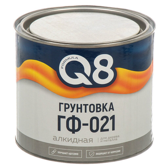Грунтовка алкидная, Formula Q8, ГФ-021, серая, 1.8 кг