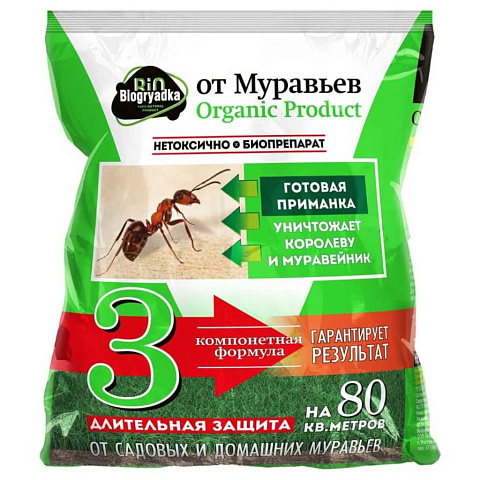 Инсектицид от муравьев, гранулы, 30 г, биологический, Biogryadka