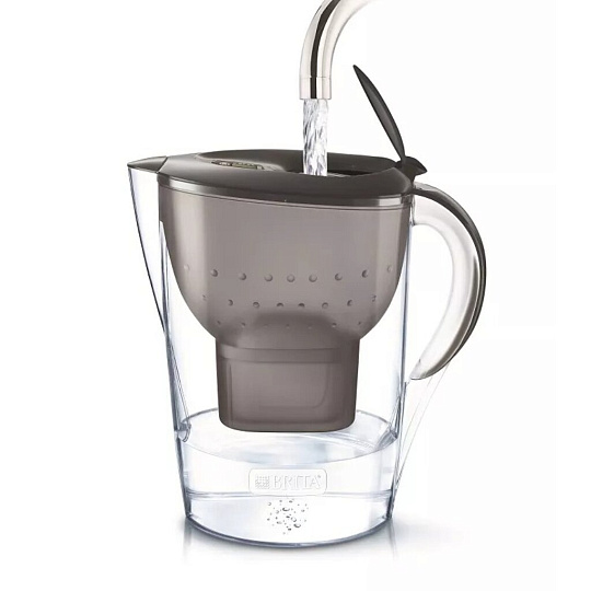 Фильтр-кувшин Brita, Marella MX+ Memo XL, для холодной воды, 3 ступ, 3.5 л, графит, 1036324