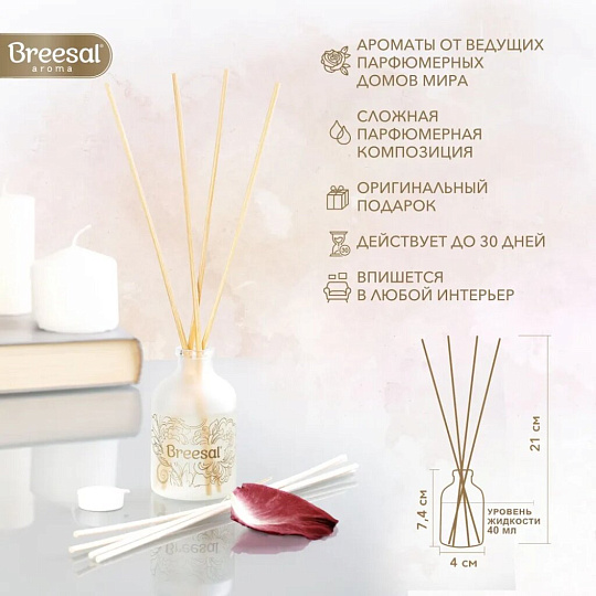Аромадиффузор Breesal, 40 мл, Arome Sphere «Ласковые объятия», ARD/013