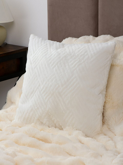 Наволочка декоративная Классика, 100% полиэстер, 45 х 45 см, белая, A130020