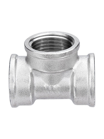 Тройник 3/4", г-г-г, латунь, AquaLink