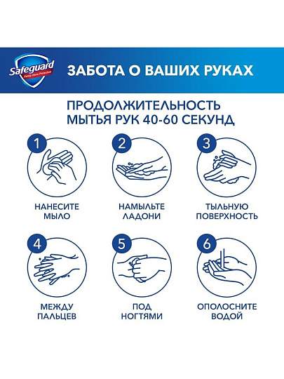 Мыло Safeguard, Classic белое с антибактериальным эффектом, 90 г