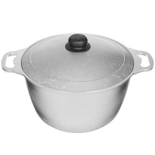 Кастрюля алюминий, 6 л, крышка алюминий, Kukmara, к60