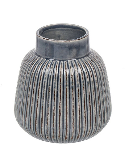 Ваза керамика, настольная, 18х8.5 см, Ночная мгла, Y6-10156