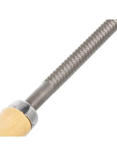 Напильник круглый, 250 мм, №2, деревянная ручка, Bartex, 12010