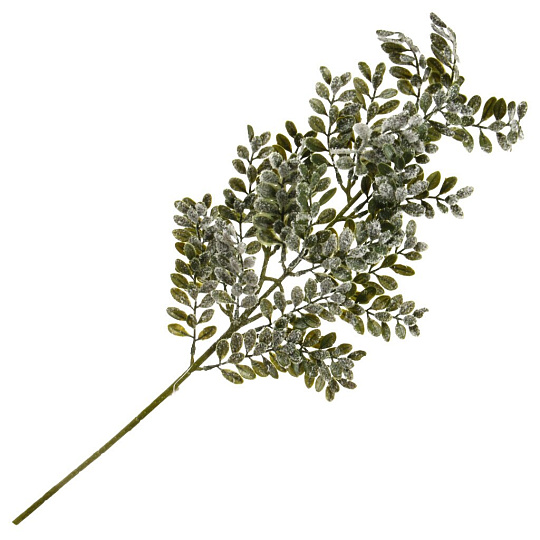 Ветка декоративная 60 см, искусственная заснеженная, Y4-9509