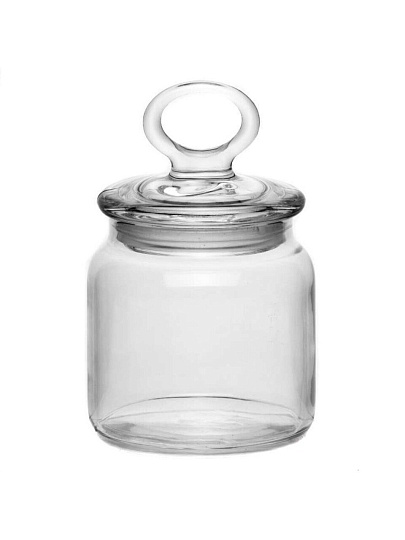 Банка для сыпучих продуктов, стекло, 0.575 л, 15 см, с крышкой, Pasabahce, Kitchen slim, 96763B