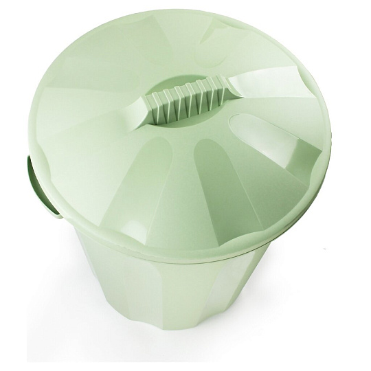 Бак пластик, 40 л, с крышкой, универсальный, оливковый, Verde, FENIX, 37040