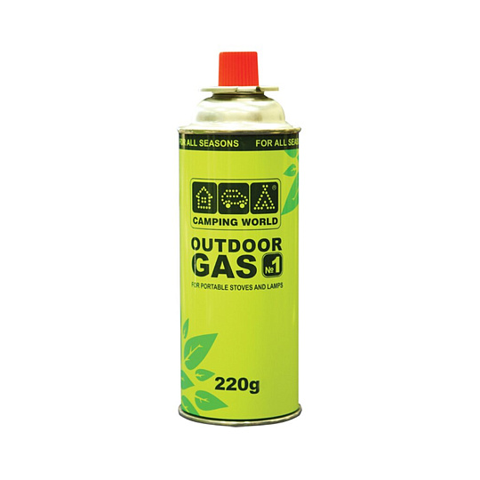 Газовый баллон цанговый, 220 г, Camping World, 381872