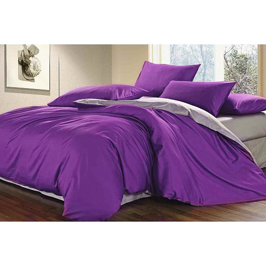 Постельное белье 1.5-спальное, простыня 150х215 см, 2 наволочки 70х70 см, пододеяльник 145х215 см, Salvador, полисатин, в ассортименте