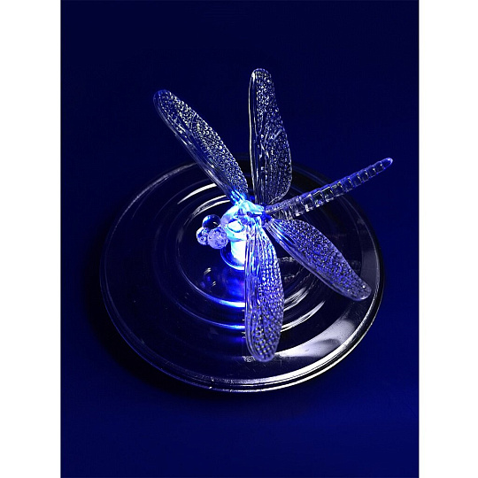 Фонарь садовый Uniel, Magic dragonfly USL-S-106/PT075, на солнечной батарее, водный, пластик, 12х7.5 см