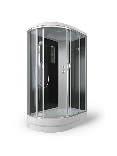 Душевая кабина 120х80х226 см, правый, поддон 26 см, тонированная, Erlit, ER351226R-C4-RUS