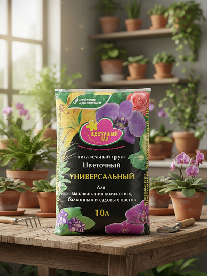 Грунт Цветочный, 10 л, БХЗ