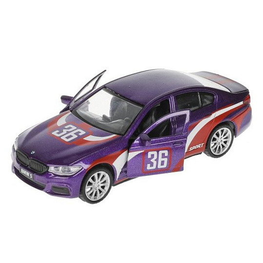 Машина детская Технопарк, BMW 5 Series Sedan M-Sport, 12 см, свет, звук, металл, 5ER-12SLSRT-PRL