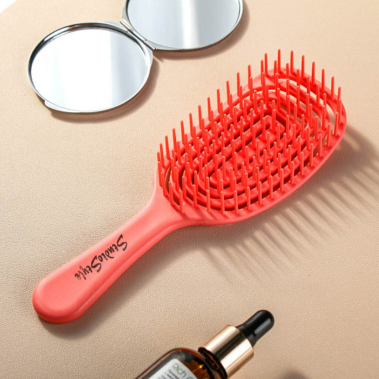 Расческа для волос, трапеция изогнутая, 75х230х30 мм, Studio style, Релакс, 844178-4557