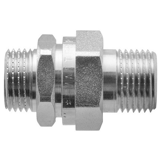 Американка 1/2", ш-ш, латунь, прямая, индивидуальная упаковка, никель, MasterProf