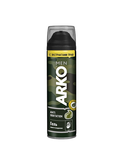 Гель для бритья, Arko Men, Anti-Irritation, 200 мл, 505656