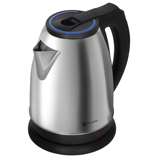 Чайник электрический Gelberk, GL-300, 1.8 л, 1500 Вт, скрытый нагревательный элемент, нержавеющая сталь