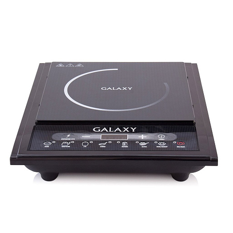 Плита электрическая Galaxy Line, GL 3053, 2000 Вт, 1 конфорка, индукционная, стеклокерамика, электронная, переключатель сенсорный, 7 программ, черная