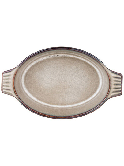 Форма для запекания керамика, 19х31х6.5 см, 1.3 л, овальная, Agness, Reactive Red, 780-112