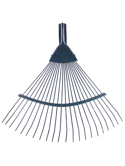 Грабли веерные, 22 зуб, металл, Усиленные, проволочные, окрашенные, в ассортименте