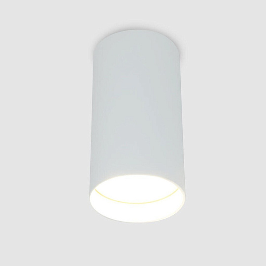 Светильник накладной General Lighting Systems, Башня, 50 Вт, GU10, на 1 лампочку, IP20, d5.5х10 см, Спот, белый, 661803