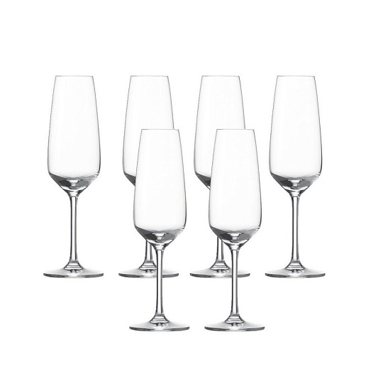 Бокал для шампанского, 283 мл, бессвинцовый хрусталь, 6 шт, Schott Zwiesel, Taste, 115 674-6