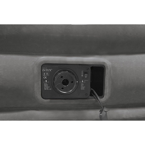 Кровать надувная Intex, 203х152х33 см, Comfort-Plush Mid Rise, 67770ND, насос встроенный, электрический, флокированная, 273 кг