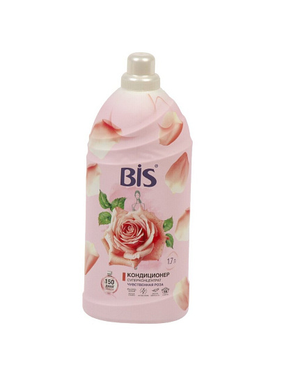 Кондиционер для белья BIS, 1.7 л, Чувственная роза, концентрат