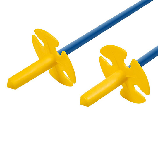 Лыжи для детей, 65 см, с палками, 75 см, стеклопластик, в сетке, Олимпик-спорт, Снегири, 4328-00