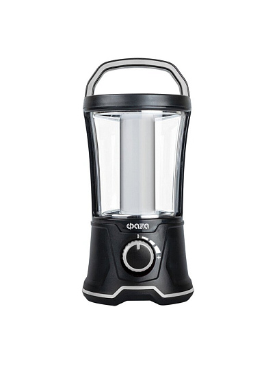 Фонарь кемпинговый, встроенный аккумулятор, ФАZА, AccuF5-L20W-bk, зарядка от сети 220 В, ABS-пластик, черный, аккумуляторный, 5015869