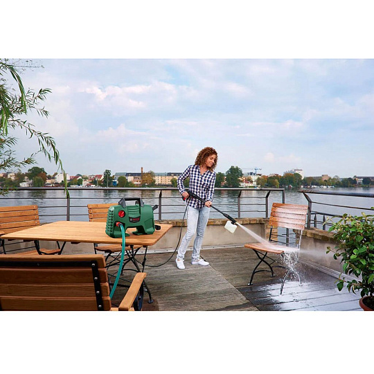 Мойка высокого давления Bosch, EasyAquatak 120, 06008A7901, 1.5 кВт, 80 бар, 350 л/ч, 3 насадки