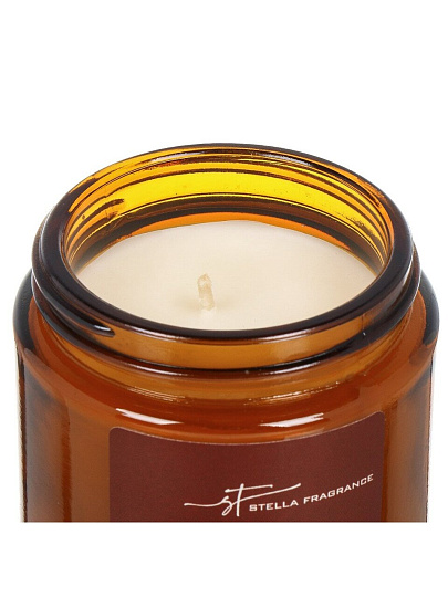 Свеча декоративная ароматическая, 7.5х5.5 см, в стакане, Stella Fragrance, St Tonka Macadamia, 90 гр, SF0422