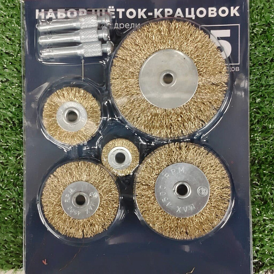 Щетка для дрели Bartex, со шпилькой, 5 шт, 99926
