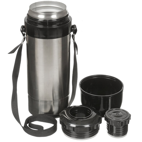 Термос для еды, нержавеющая сталь, 1.5 л, универсальная горловина, Амет, Дорожный, колба нержавеющая сталь, 1с672