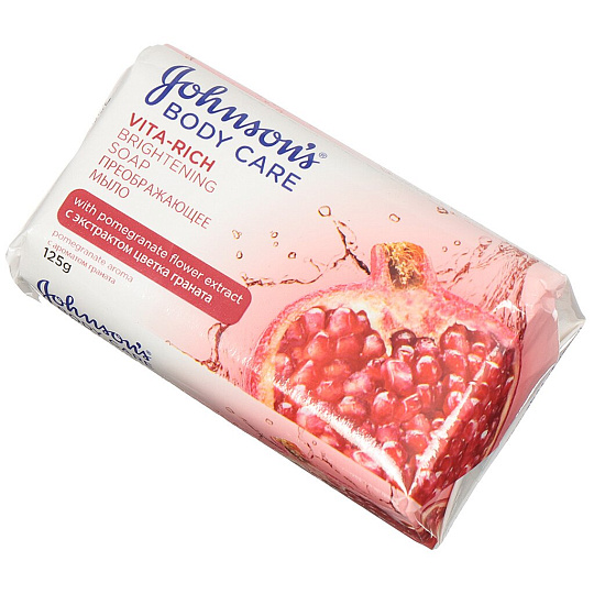 Мыло Johnson’s, Body care Vita-Rich Преображающее с экстрактом граната, 125 г