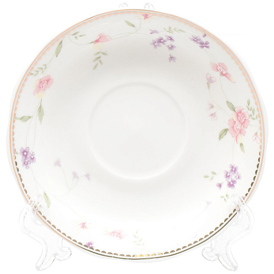 Набор чайный керамика, 12 предметов, на 6 персон, 220 мл, Beatrix, Флориана, МХ004P/6, подарочная упаковка