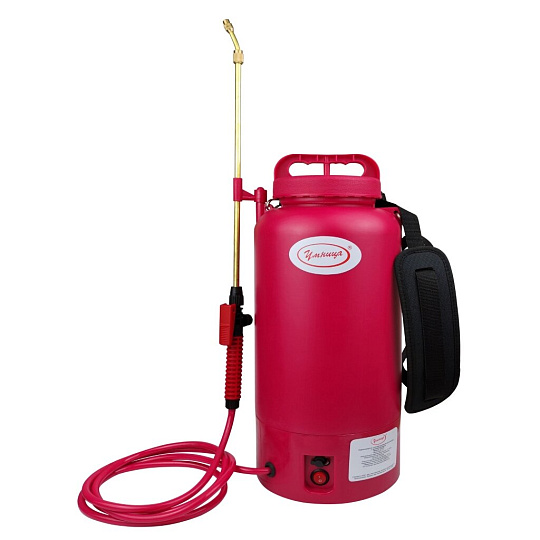 Опрыскиватель аккумуляторный, Умница, 8 л, Li-ion, 2.6 А.ч, 12 В, пластик, телескопическая штанга, 1.5 л/мин, ЭОЛ-8