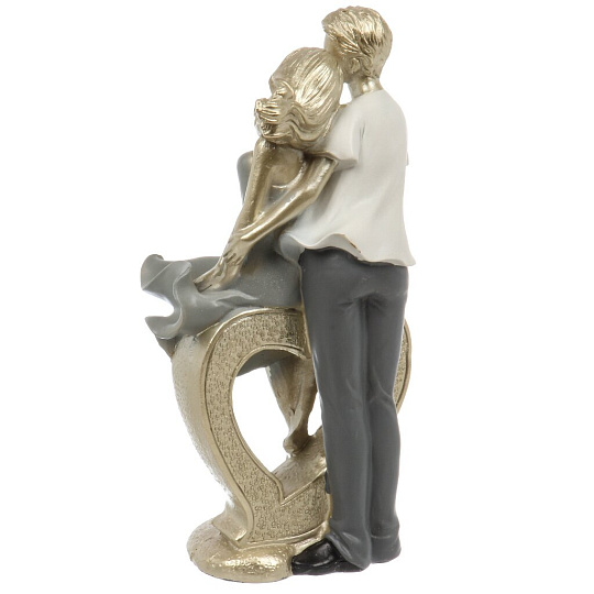 Фигурка декоративная полистоун, Влюбленные, 11.5х7х22.5 см, A020245