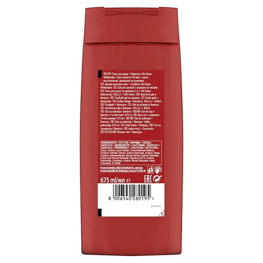 Гель для душа Old Spice, WhiteWater, для мужчин, 675 мл