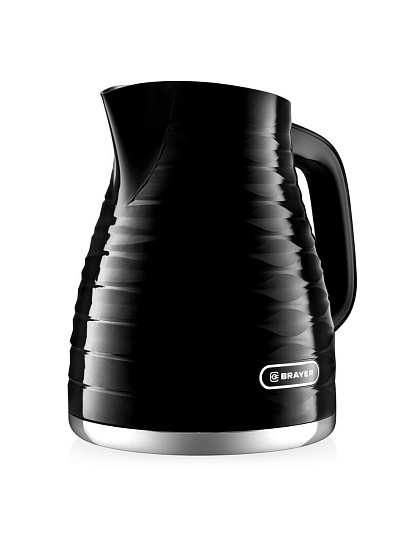 Чайник электрический Brayer, 1057BR-BK, 1.7 л, 2200 Вт, скрытый нагревательный элемент, пластик