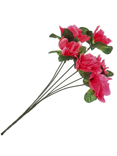 Цветы искусственные пасхальные, Роза, 6 головок, 35 см, F49-139