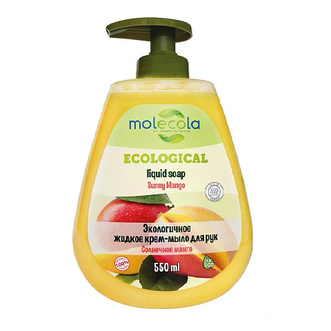 Крем-мыло жидкое Molecola, Солнечное манго, 550 мл