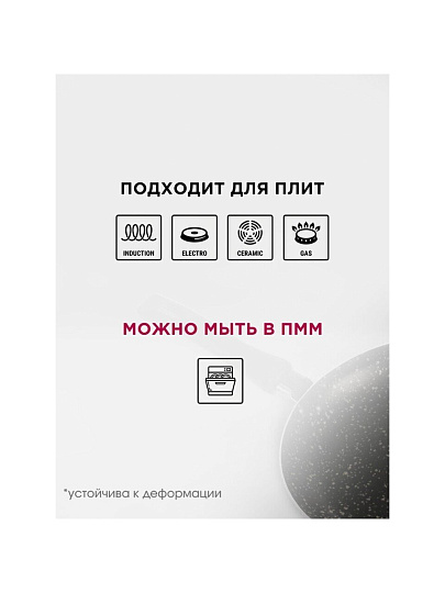 Сковорода алюминий, 28 см, антипригарное покрытие, Moulin villa, Titan Urban, индукция, UT-28-I