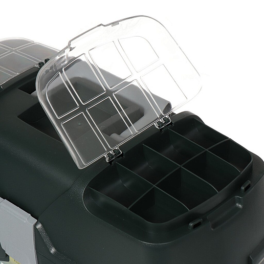 Ящик для инструментов, 19 '', 47х23х25 см, пластик, Profbox, Рыболовный, пластиковый замок, 3 выдвижных лотка, 2 органайзера, R-45