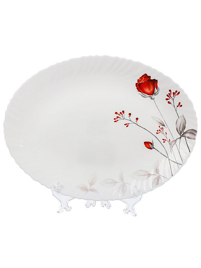 Блюдо стеклокерамика, овальное, 30 см, Вероника, Daniks, LHYP120/220303