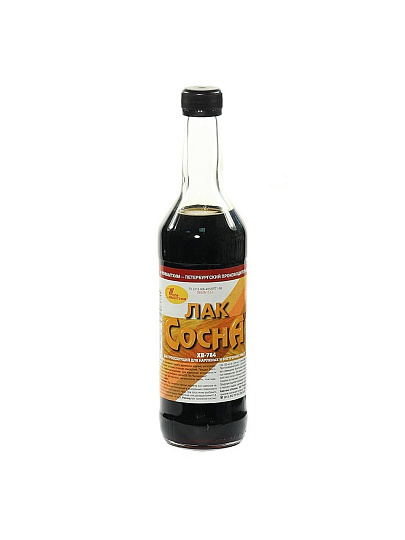 Лак НовБытХим, ХВ-784, полуглянцевый, перхлорвиниловый, сосна, для внутренних и наружных работ, 0.5 л