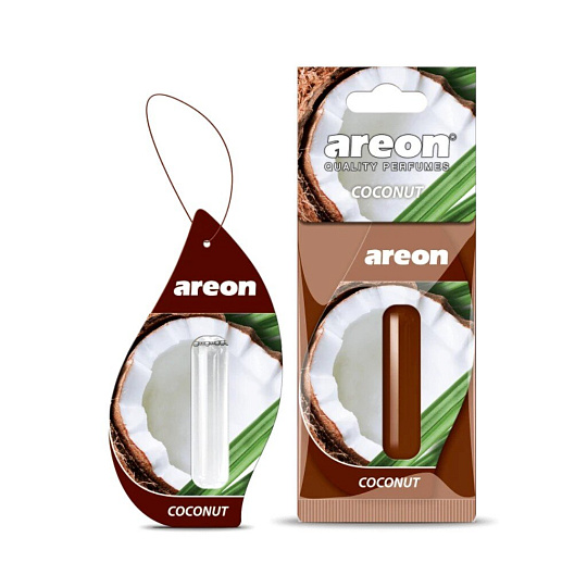 Ароматизатор в машину подвесной, гелевый, Areon, Liquid Кокос, 5 мл, 704-LR-18