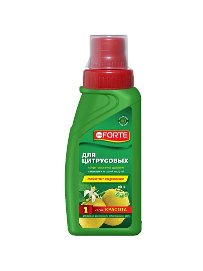 Удобрение Красота, для цитрусовых, минеральное, жидкость, 285 мл, Bona Forte